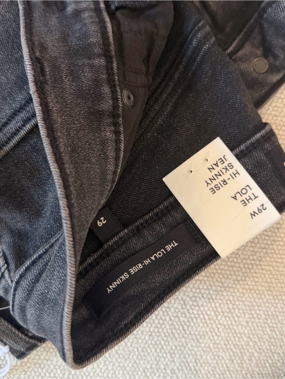 Denim Forum Hi-Rise Skinny Jean - Black